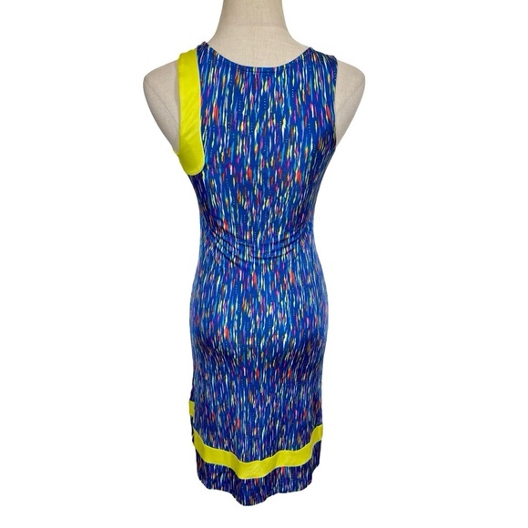 Versus by Gianni Versace Vintage Asymmetrical 90s Pop Art Mini Dress IT38/US2 - Picture 4 of 9